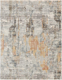 Presidential PDT-2306 Modern Polyester Rug PDT2306-710103 Lime, Peach, Burnt Orange, Pale Blue, Bright Blue, Ivory, Butter, Medium Gray, Charcoal 100% Polyester 7'10" x 10'