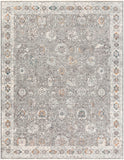 Presidential PDT-2307 Traditional Polyester Rug PDT2307-710103 Lime, Medium Gray, Ivory, Butter, Bright Blue, Peach, Burnt Orange, Pale Blue, Charcoal 100% Polyester 7'10" x 10'