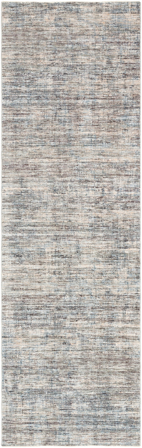 Presidential PDT-2308 Modern Polyester Rug PDT2308-3310 Medium Gray, Charcoal, Ivory, Butter, Pale Blue, Bright Blue, Lime, Peach, Burnt Orange 100% Polyester 3'3" x 10'