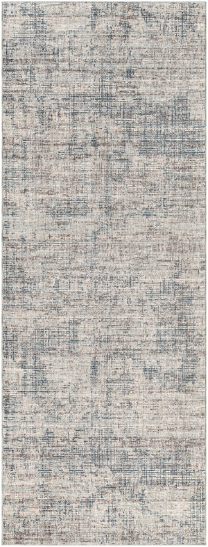 Presidential PDT-2308 Modern Polyester Rug PDT2308-338 Medium Gray, Charcoal, Ivory, Butter, Pale Blue, Bright Blue, Lime, Peach, Burnt Orange 100% Polyester 3'3" x 8'