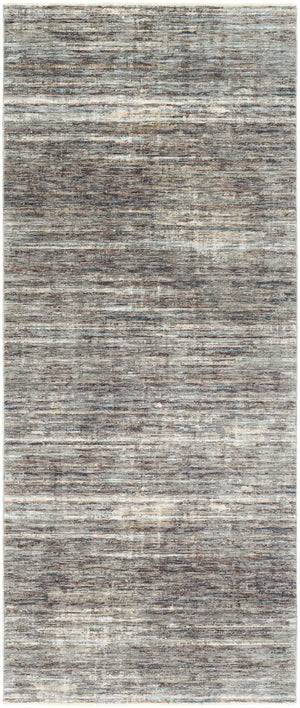 Presidential PDT-2309 Modern Polyester Rug PDT2309-338 Medium Gray, Charcoal, Ivory, Butter, Pale Blue, Bright Blue, Lime, Peach, Burnt Orange 100% Polyester 3'3" x 8'