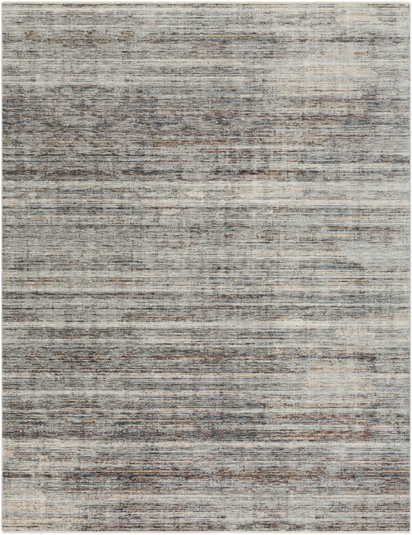 Presidential PDT-2309 Modern Polyester Rug PDT2309-710103 Medium Gray, Charcoal, Ivory, Butter, Pale Blue, Bright Blue, Lime, Peach, Burnt Orange 100% Polyester 7'10" x 10'