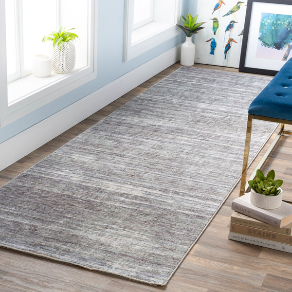Presidential PDT-2309 Modern Polyester Rug PDT2309-338 Medium Gray, Charcoal, Ivory, Butter, Pale Blue, Bright Blue, Lime, Peach, Burnt Orange 100% Polyester 3'3" x 8'