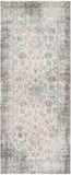 Presidential PDT-2310 Traditional Polyester Rug PDT2310-338 Medium Gray, Ivory, Butter, Pale Blue, Bright Blue, Charcoal, Lime, Peach, Burnt Orange 100% Polyester 3'3" x 8'