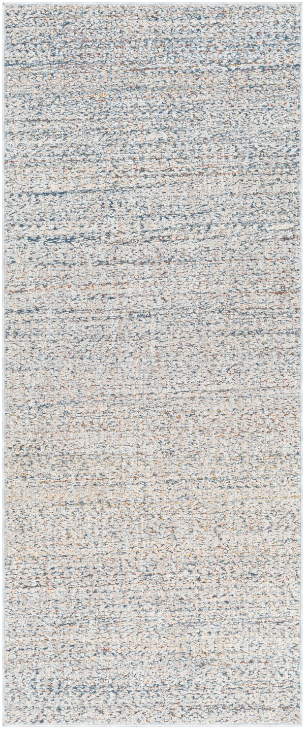 Presidential PDT-2312 Modern Polyester Rug PDT2312-338 Dark Green, Dark Blue, Ivory, Butter, Burnt Orange 100% Polyester 3'3" x 8'
