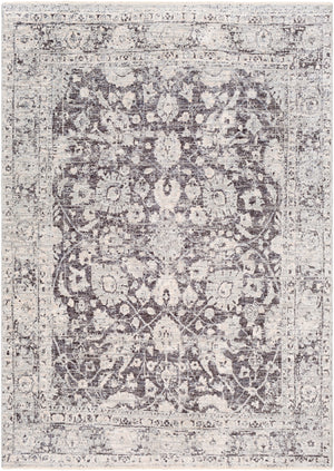 Presidential PDT-2313 Traditional Polyester Rug PDT2313-9131 Bright Blue, Pale Blue, Dark Blue, Charcoal, Medium Gray, Ivory 100% Polyester 8'10" x 12'10"