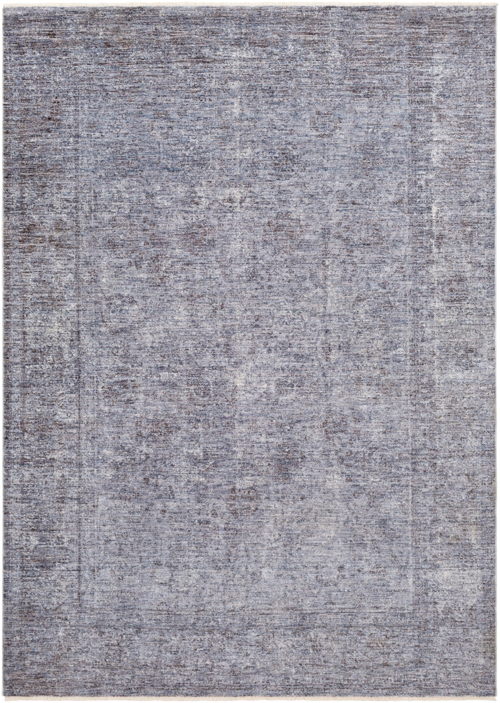 Presidential PDT-2319 Traditional Polyester Rug PDT2319-9131 Bright Blue, Pale Blue, Dark Blue, Charcoal, Medium Gray, Ivory 100% Polyester 8'10" x 12'10"