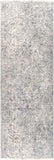 Presidential PDT-2321 Traditional Polyester Rug PDT2321-338 Medium Gray, Bright Blue, Pale Blue, Dark Blue, Charcoal, Dark Green, Ivory 100% Polyester 3'3" x 8'