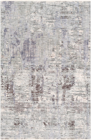 Presidential PDT-2322 Modern Polyester Rug PDT2322-9131 Medium Gray, Bright Blue, Pale Blue, Dark Blue, Charcoal, Dark Green, Ivory 100% Polyester 8'10" x 12'10"