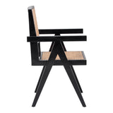 Bordeaux Rattan Dining Chair Black/Natural