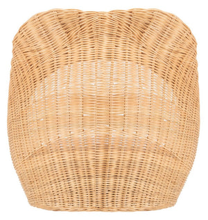 Toru Cat Bed with Plush Cushion - Chic Rattan Design in Natural Honey for Your Feline Royalty!