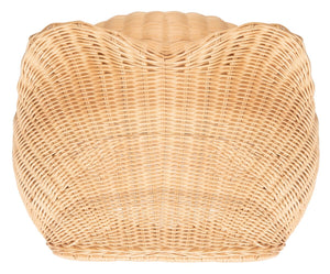 Toru Cat Bed with Plush Cushion - Chic Rattan Design in Natural Honey for Your Feline Royalty!