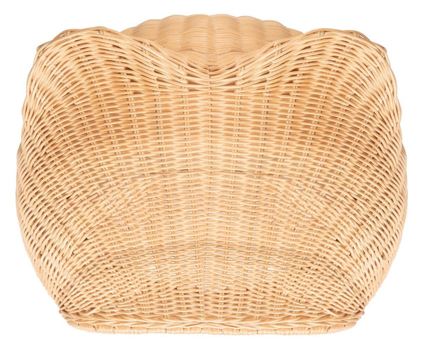 Toru Cat Bed with Plush Cushion - Chic Rattan Design in Natural Honey for Your Feline Royalty!