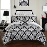 Trina Black Queen 4pc Duvet Set