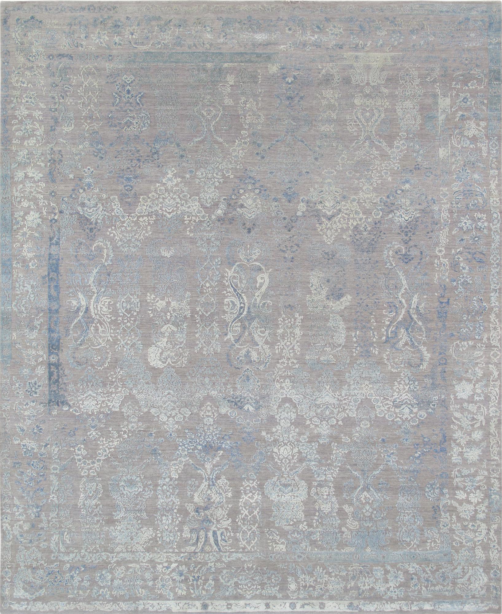 Translaped Rugs Transitional Hand-Knotted Silk & Wool Area Rug - Elevate Your Space wi