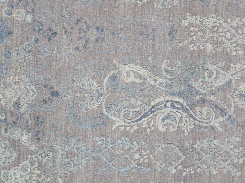 Pasargad Transitional Collection Hand-Knotted Silk & Wool Area Rug PF-10GB 8X10-PASARGAD