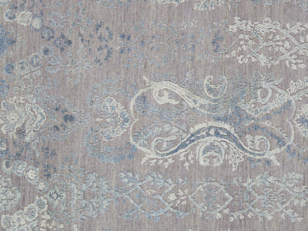 Pasargad Transitional Collection Hand-Knotted Silk & Wool Area Rug PF-10GB 8X10-PASARGAD