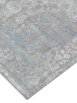 Pasargad Transitional Collection Hand-Knotted Silk & Wool Area Rug PF-10GB 8X10-PASARGAD