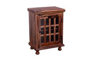 Porter Designs Taos Solid Sheesham Wood Natural Cabinet Brown 05-116-26-1085H