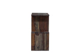 Porter Designs Fall River Solid Sheesham Wood Contemporary Bookcase Gray 10-117-01-4497