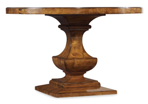 Hooker Furniture Tynecastle Traditional-Formal Round Pedestal Dining Table in Poplar Solids and Figured Alder Veneers 5323-75203