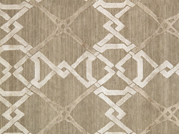 Pasargad Modern Collection Hand-Loomed Silk & Wool Area Rug PG-02-1 8X10-PASARGAD