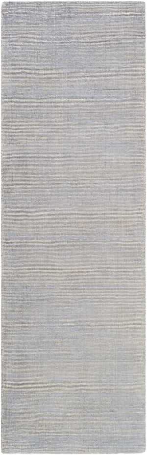 Prague PGU-4003 Modern Viscose, Wool Rug PGU4003-268 Medium Gray, Ivory 60% Viscose, 40% Wool 2'6" x 8'