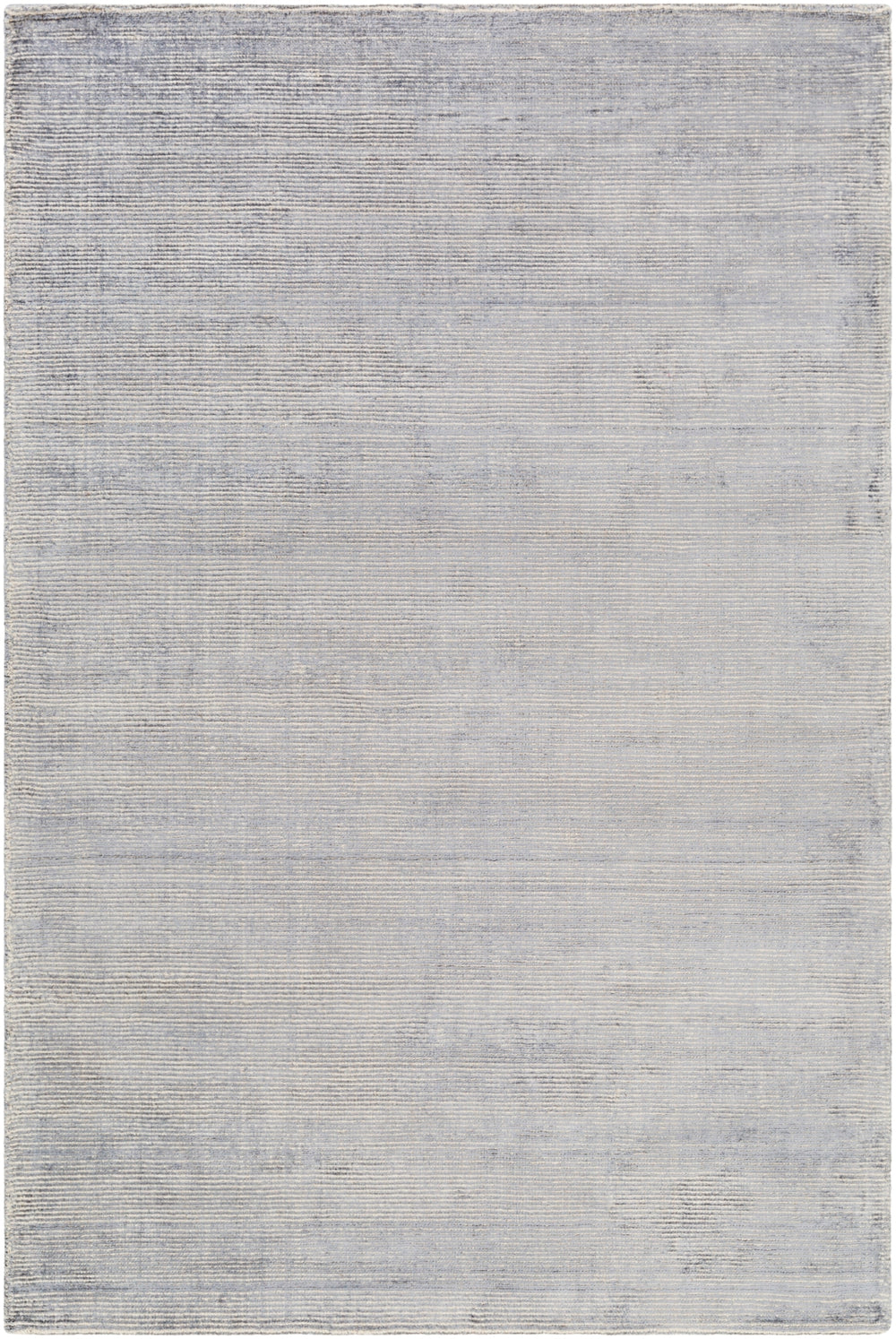 Prague PGU-4003 Modern Viscose, Wool Rug PGU4003-913 Medium Gray, Ivory 60% Viscose, 40% Wool 9' x 13'