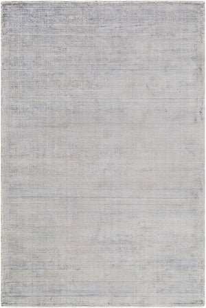 Prague PGU-4003 Modern Viscose, Wool Rug PGU4003-913 Medium Gray, Ivory 60% Viscose, 40% Wool 9' x 13'