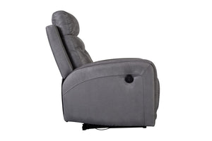 Porter Designs Keyser Power Motion Contemporary Recliner Gray 03-201-17-8520