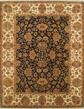 Pasargad Antique Agra Collection Maroon Lamb's Wool Area Rug ph-375 nvy 9x12-PASARGAD