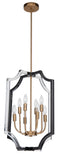 Bethel Black & Clear Chandelier in Metal & Acrylic