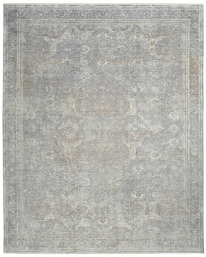 Nourison Starry Nights STN03 Farmhouse & Country Machine Made Loom-woven Indoor Area Rug Silver/Cream 8'6" x 11'6" 99446737571