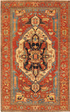 Pasargad Antique Azerbaijan Rust Lamb's Wool Area Rug PHQ-1 9x12-PASARGAD