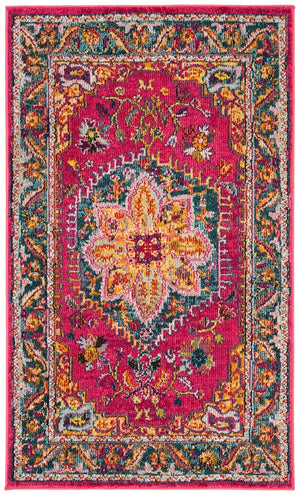 Safavieh Phoenix 153 Traditional Flat Weave Rug Fuchsia / Blue PHX153R-10