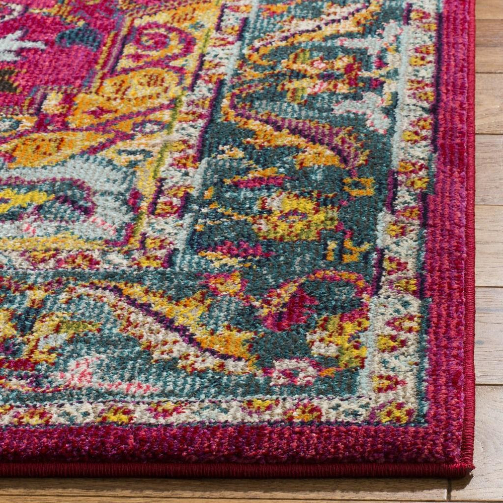 Safavieh Phoenix 153 Traditional Flat Weave Rug Fuchsia / Blue PHX153R-10