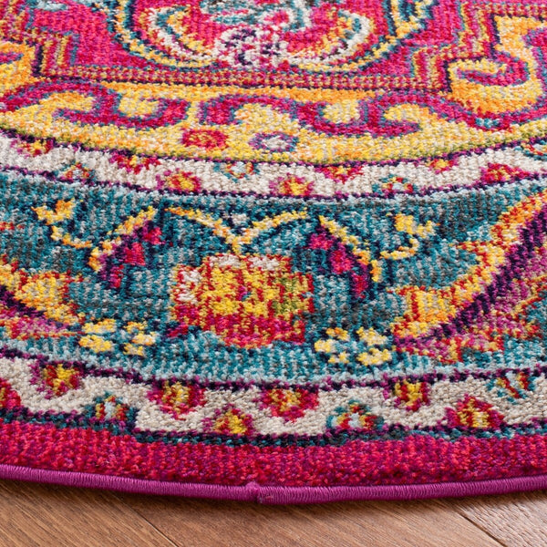 Safavieh Phoenix 153 Traditional Flat Weave Rug Fuchsia / Blue PHX153R-10