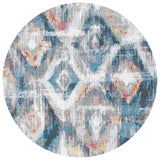 Phoenix 256 Contemporary Power Loomed 100% Polypropylene Rug Ivory / Blue