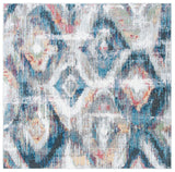 Phoenix 256 Contemporary Power Loomed 100% Polypropylene Rug Ivory / Blue