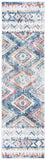 Phoenix 274 Contemporary Power Loomed 100% Polypropylene Rug Blue / Ivory