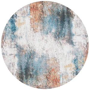 Phoenix 281 Contemporary Power Loomed 100% Polypropylene Rug Ivory / Blue