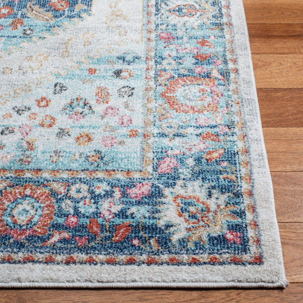 Phoenix 291 Transitional Power Loomed 100% Polypropylene Rug Ivory / Blue
