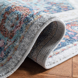 Phoenix 291 Transitional Power Loomed 100% Polypropylene Rug Ivory / Blue