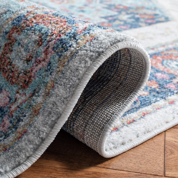 Phoenix 291 Transitional Power Loomed 100% Polypropylene Rug Ivory / Blue