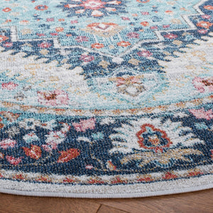 Phoenix 291 Transitional Power Loomed 100% Polypropylene Rug Ivory / Blue