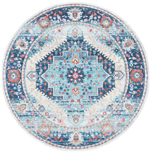 Phoenix 291 Transitional Power Loomed 100% Polypropylene Rug Ivory / Blue
