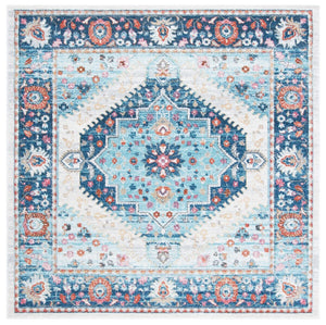 Phoenix 291 Transitional Power Loomed 100% Polypropylene Rug Ivory / Blue