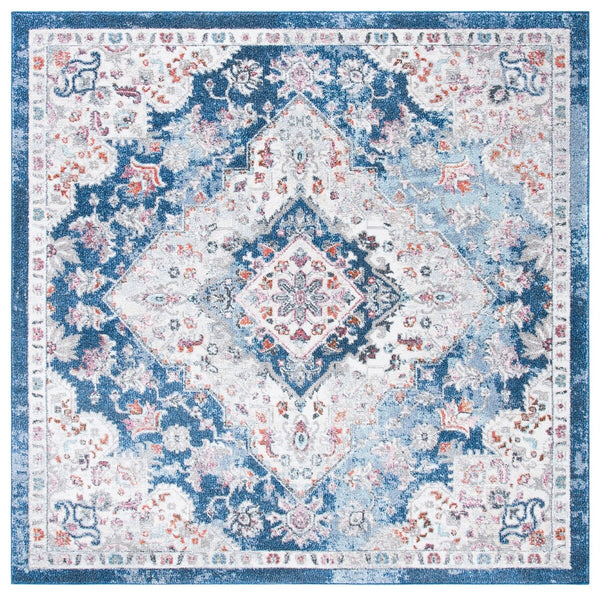 Phoenix 293 Transitional Power Loomed 100% Polypropylene Rug Ivory / Blue