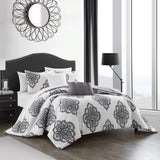 Pacey Grey King 5pc Comforter Set