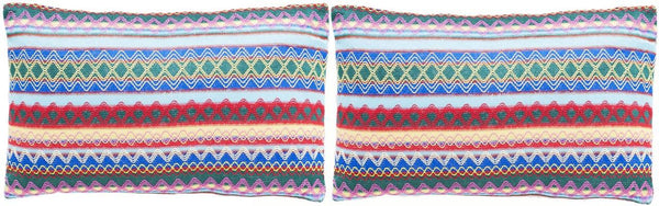 Safavieh Mirabelle  Pillow -Set Of 2 Blue 100% Polyester PIL150B-2222-SET2